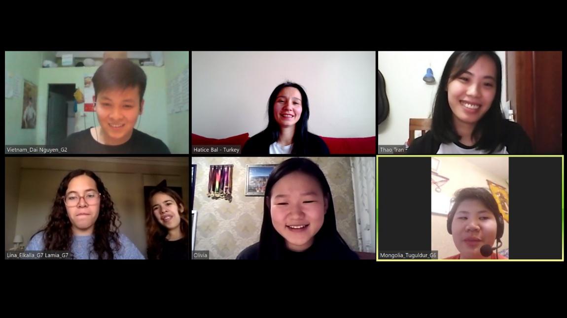 Öğrencilerimiz Virtual Culture Trip Projesi kapsamında 12 Farklı Ülkeden Öğrencilerle Online Görüşme Yapıyor
